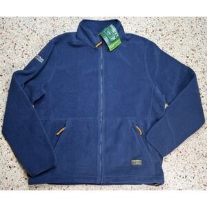L.L. Bean Men's Full Zip Hilton Embroidered Garden Inn Fleece Jacket Size Large